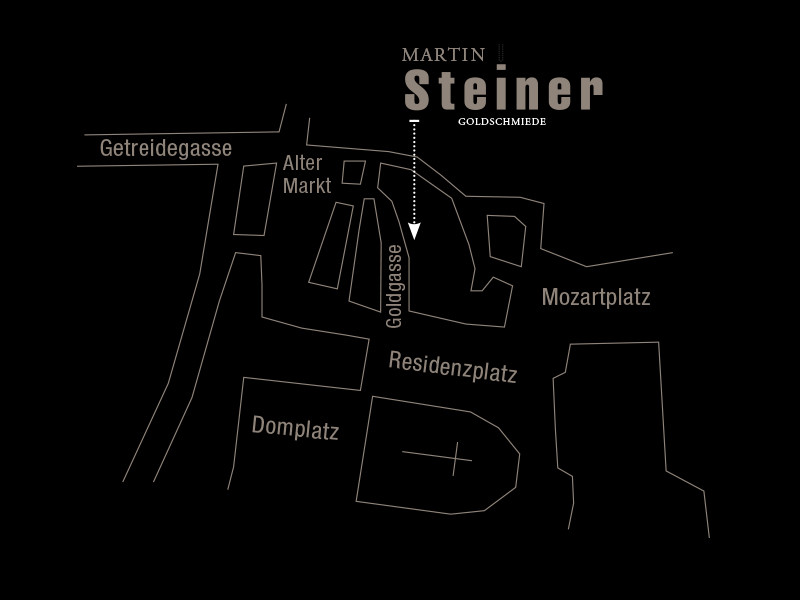 Anfahrt Goldschmied Martin Steiner | Salzburg